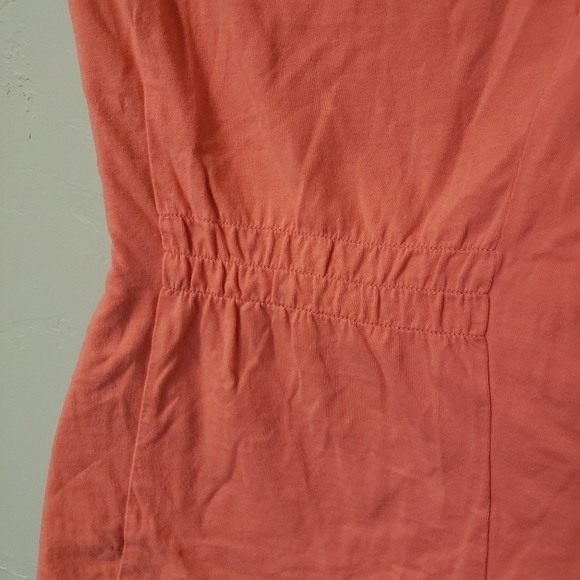 Jasmine & Ginger Small Coral Lounge Wear Short Sleeve T-shirt V-neck Comfy Soft - Picture 7 of 7